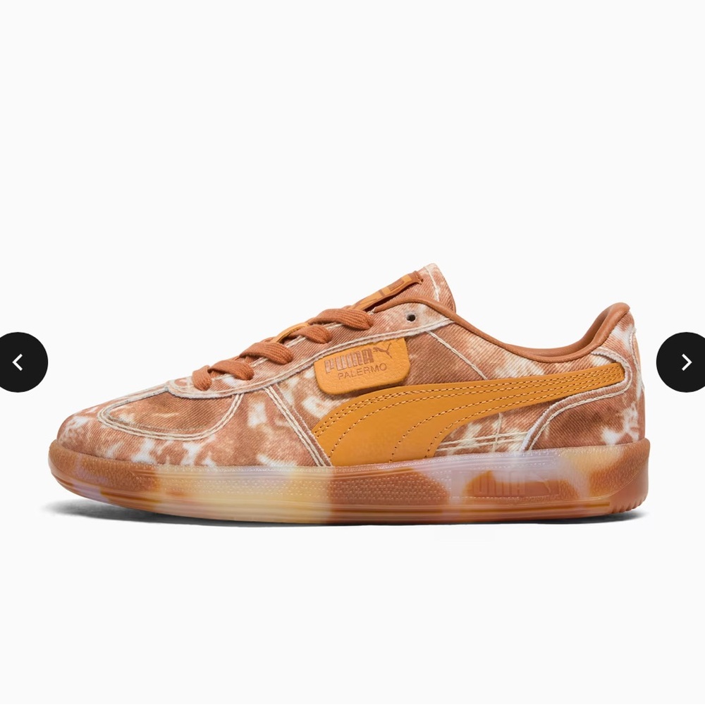 Puma Palermo Orange Tie-Dye Sneakers